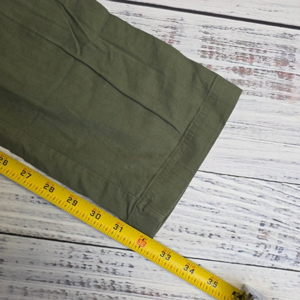 Adidas Go To 5 Pocket Golf Pants Olive Green Stretch Cotton Lyocell HR7926 36x32